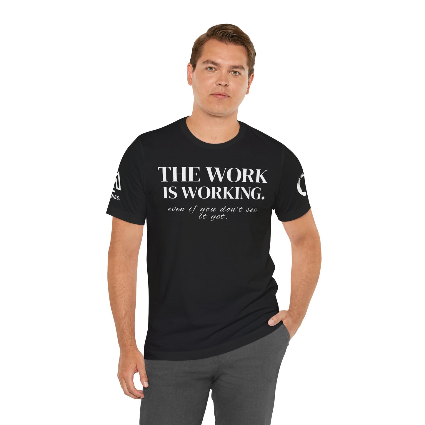 AEW Drop001 — “The Work Is Working” Tee