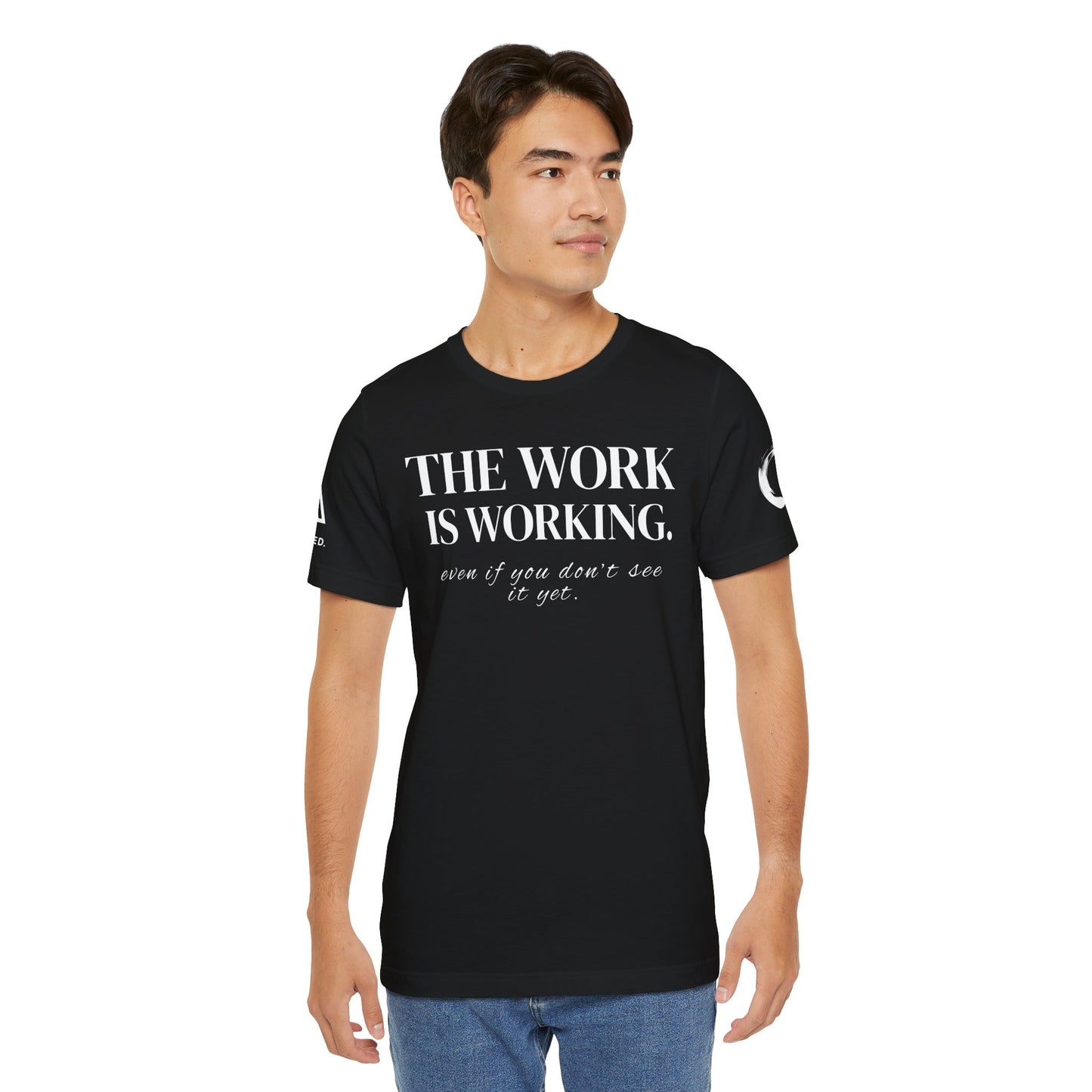 AEW Drop001 — “The Work Is Working” Tee