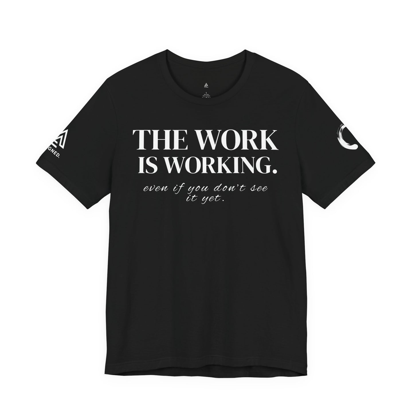 AEW Drop001 — “The Work Is Working” Tee