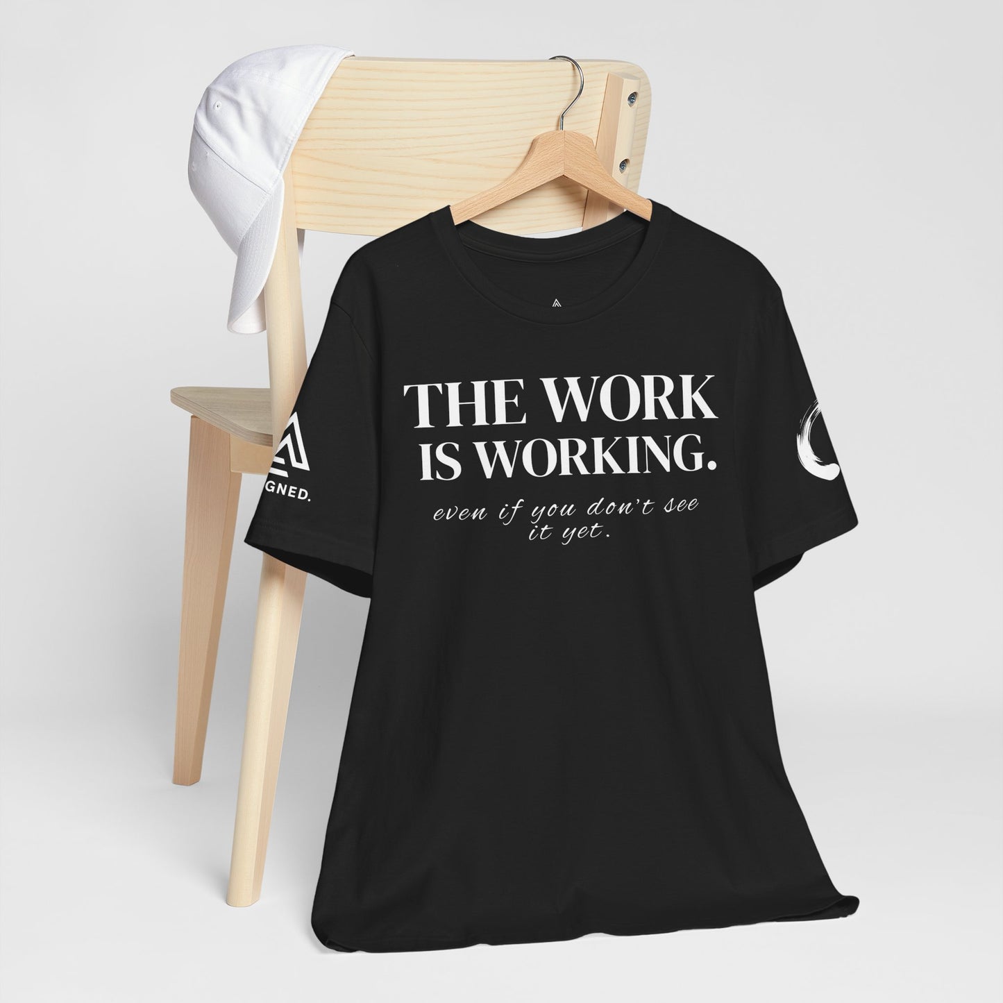 AEW Drop001 — “The Work Is Working” Tee