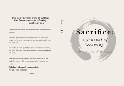Sacrifice Journal — 12-Week Guide to Alignment & Discipline